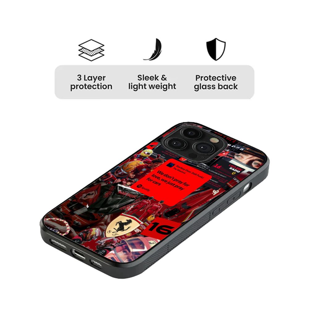 Pray for Cars – Ferrari F1 Edition (Glass Case)