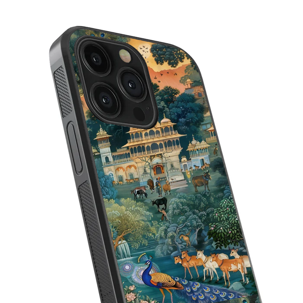 Royal Vrindavan – Sacred Sanctuary (Glass Case)