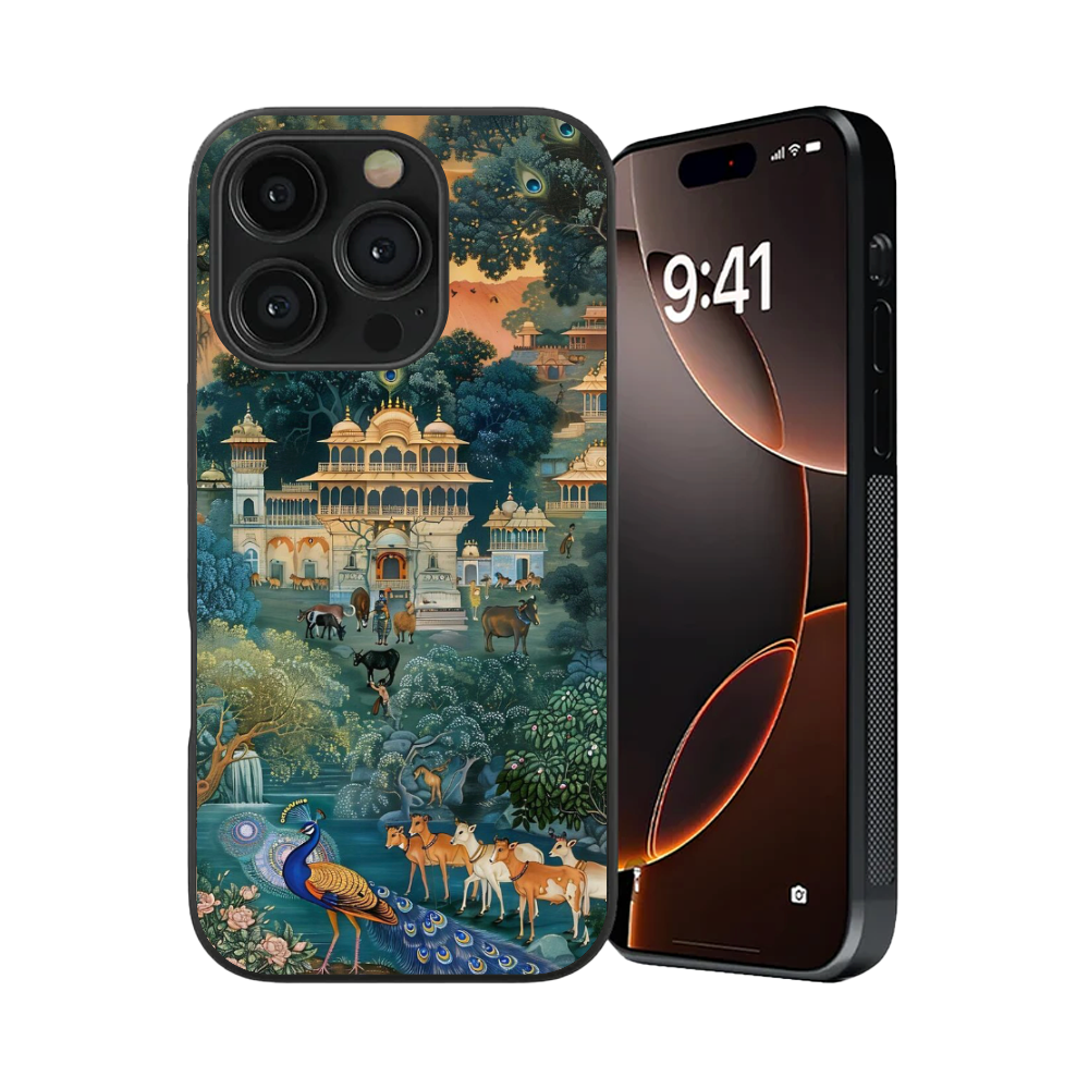 Royal Vrindavan – Sacred Sanctuary (Glass Case)