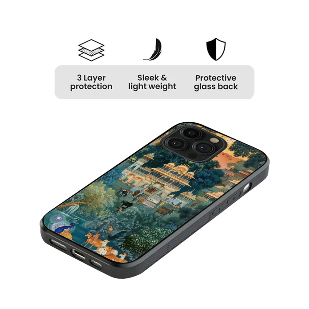 Royal Vrindavan – Sacred Sanctuary (Glass Case)