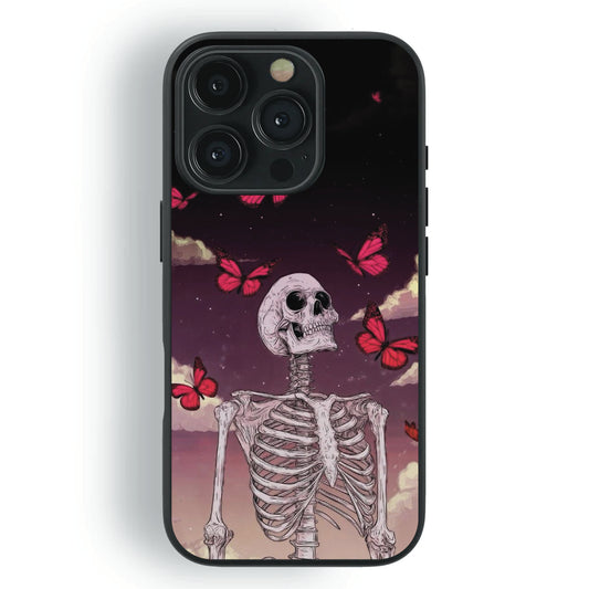 Skeletal Muse – Crimson Flight (Glass Case)