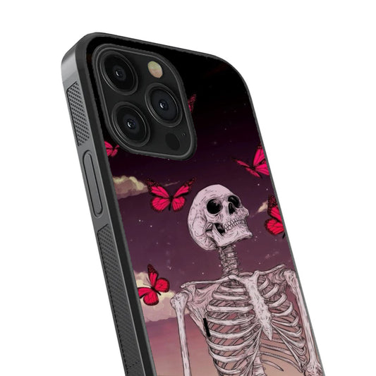 Skeletal Muse – Crimson Flight (Glass Case)