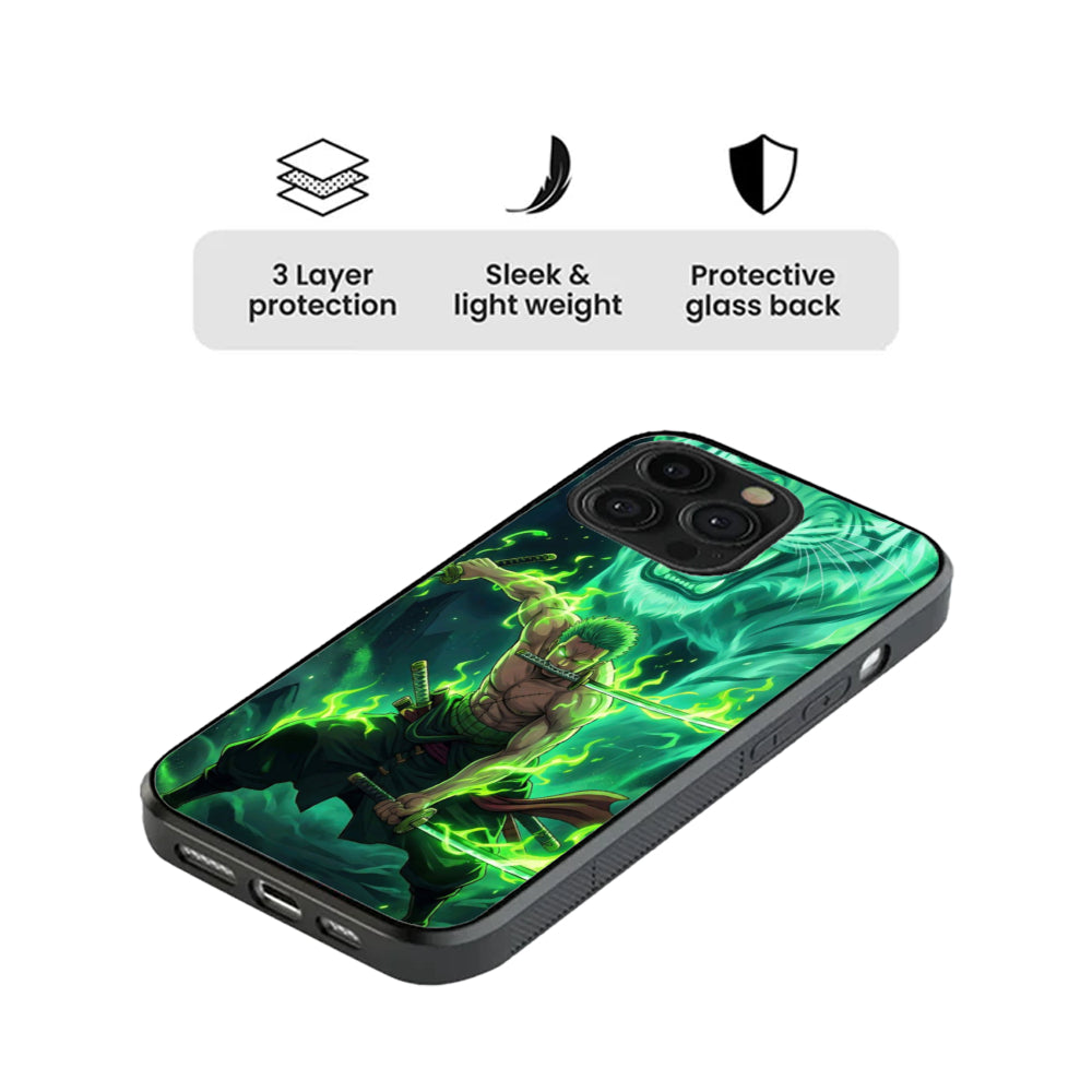 Zoro – Emerald Tiger Spirit (Glass Case)